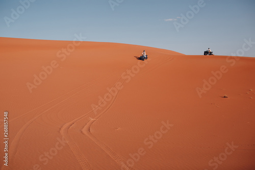 Quad bike ride through the desert.