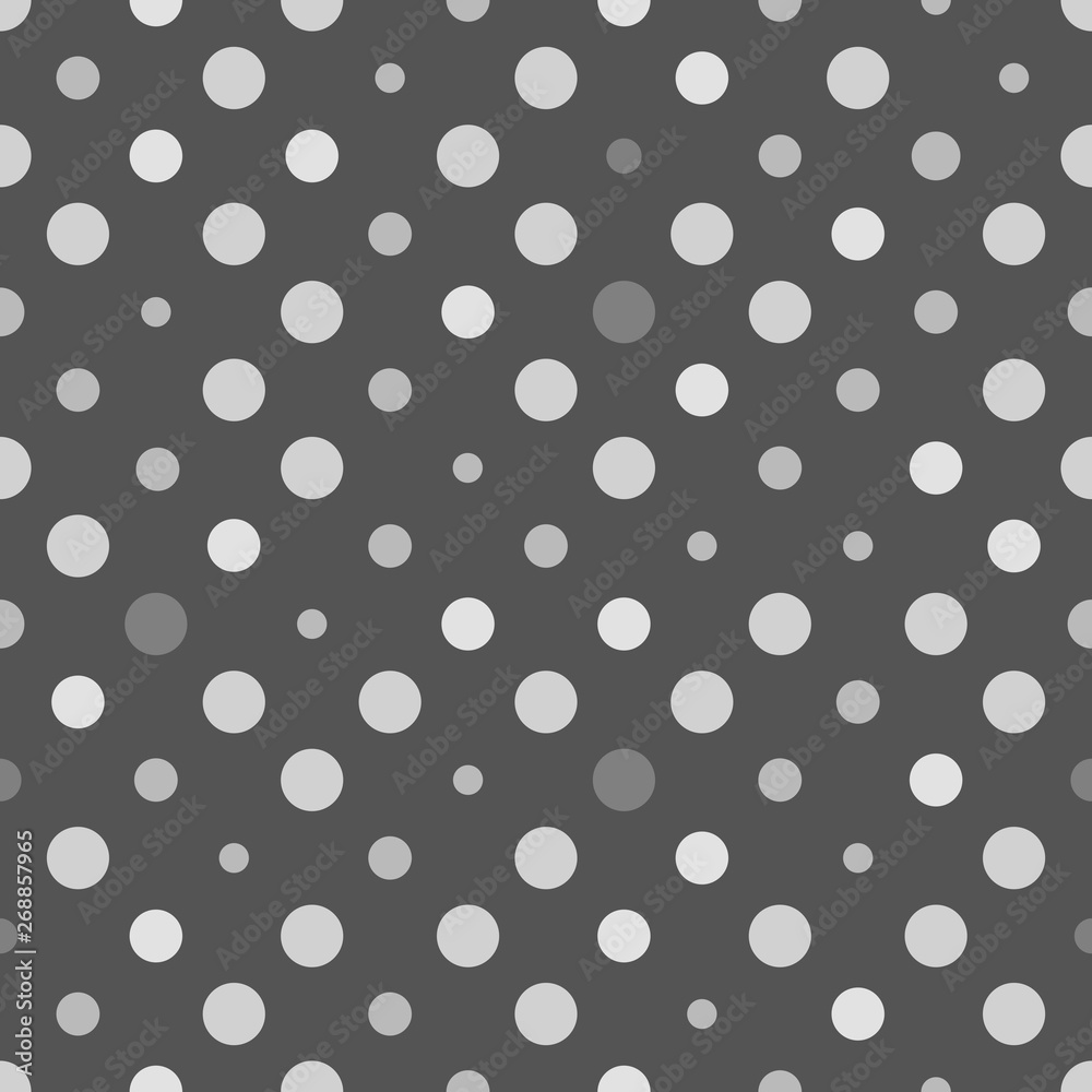 Grey polka dots