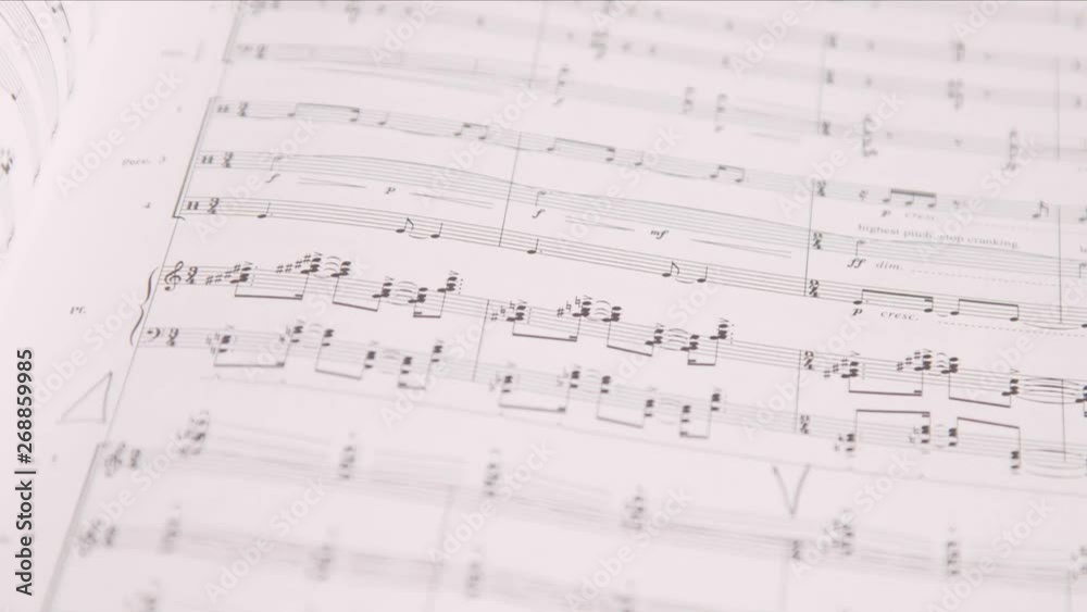 music paper macro shot / symphony / classical music music paper macro shot / symphony / classical music