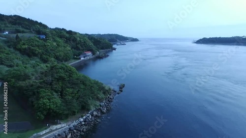 Japan Kagoshima Seto Bridge drone