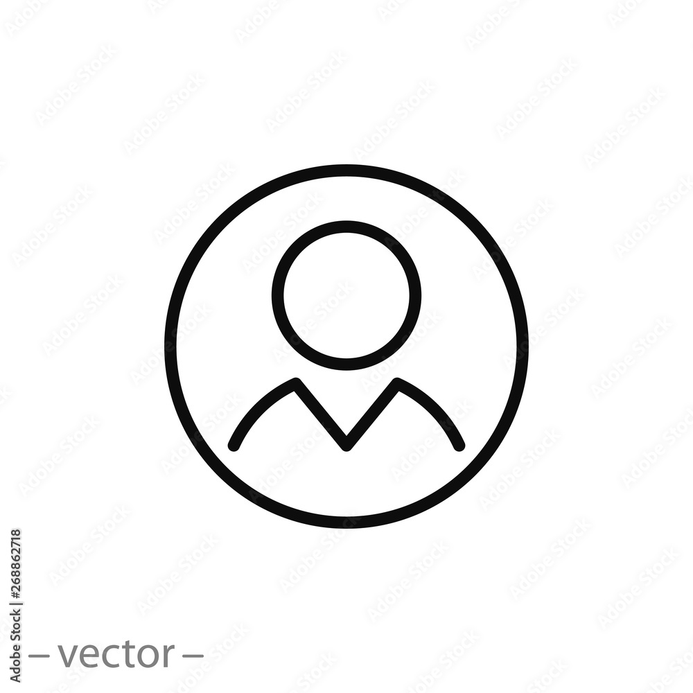 man icon, avatar agent or user line symbol on white background - editable stroke vector illustration eps10 man icon, avatar agent or user line symbol on white background - editable stroke vector illustration eps10