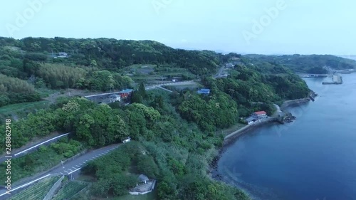 Japan Kagoshima Seto Bridge drone