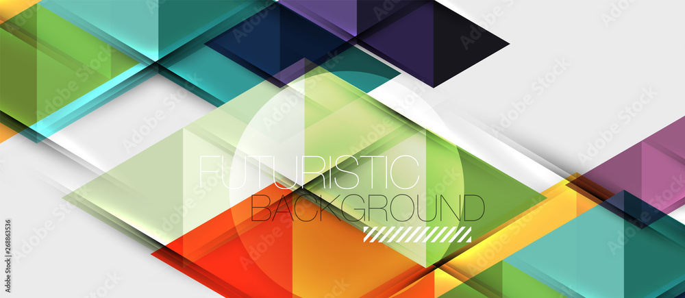 Abstract geometric background. Modern overlapping triangles. Unusual color shapes for your message. Business or tech presentation, app cover template Abstract geometric background. Modern overlapping triangles. Unusual color shapes for your message. Business or tech presentation, app cover template