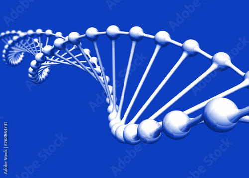 DNA 二重らせん 3Dイラストレーション