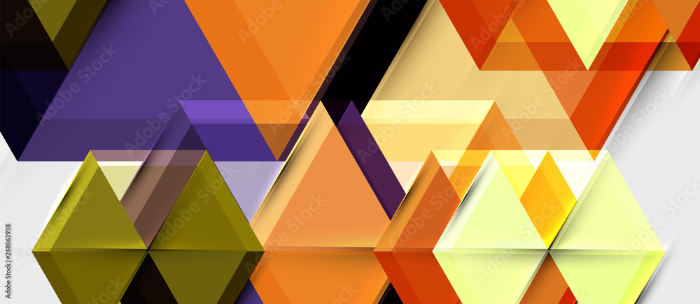 Bright color hexagon geometrical composition background, business presentation template Bright color hexagon geometrical composition background, business presentation template