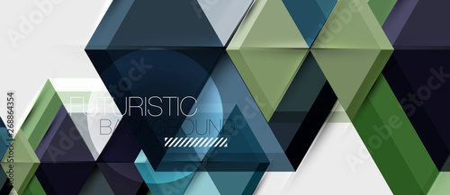 Hexagon abstract background, geometrical modern template