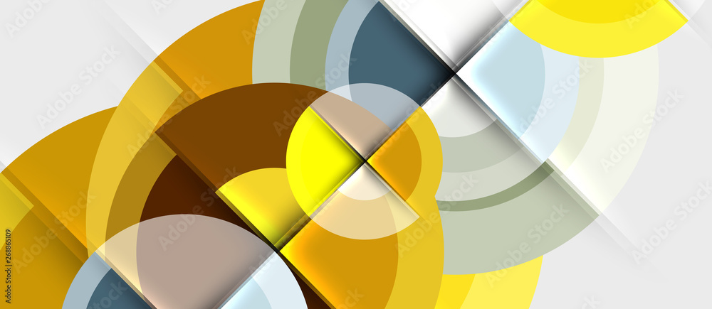 Obraz premium Geometric design abstract background - circles