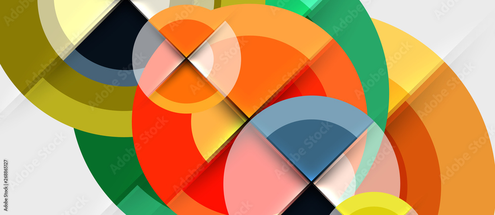 Geometric design abstract background - circles Geometric design abstract background - circles
