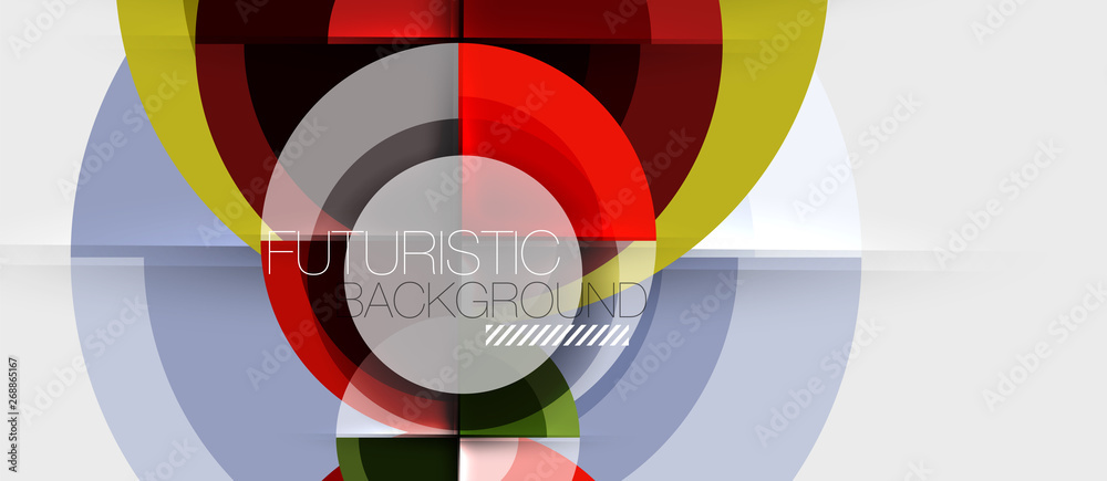 Geometric design abstract background - circles Geometric design abstract background - circles