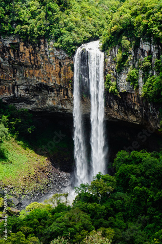 Caracol waterfall at Canela city, Rio Grande do Sul, Brazil 