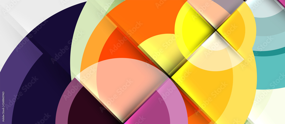 Geometric design abstract background - circles Geometric design abstract background - circles