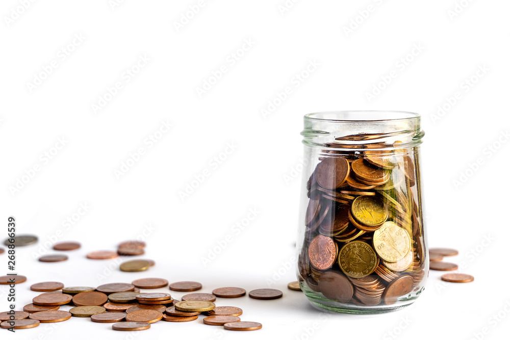 Save money and account banking for finance business concept Save money and account banking for finance business concept