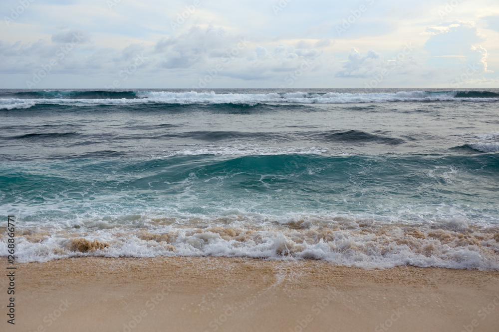 ocean waves washing sand coastline ocean waves washing sand coastline