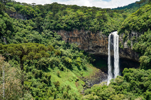 Caracol waterfall at Canela city, Rio Grande do Sul, Brazil 