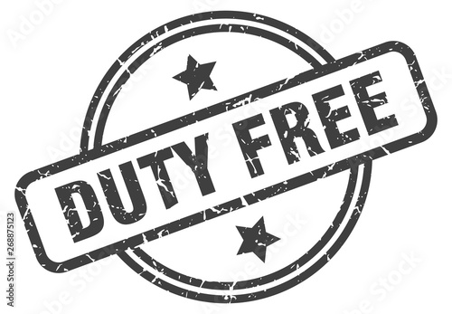 duty free stamp