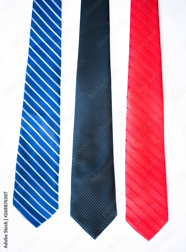 necktie on white background necktie on white background