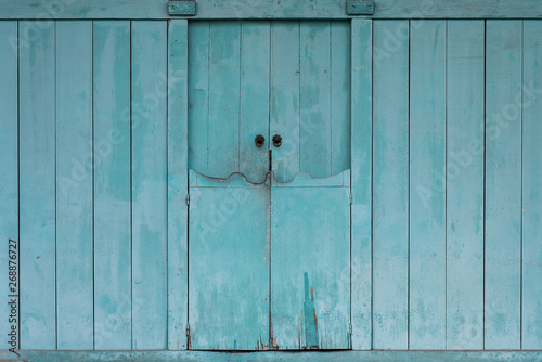 Old wooden door