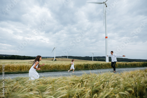 Under the wind turbine photo