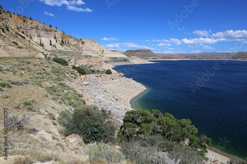 The Blue Mesa Reservoir in Curecanti National Recreation Area, with the Gunnison River. Colorado