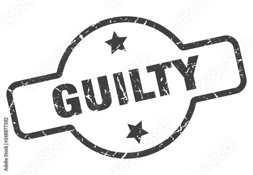 guilty sign