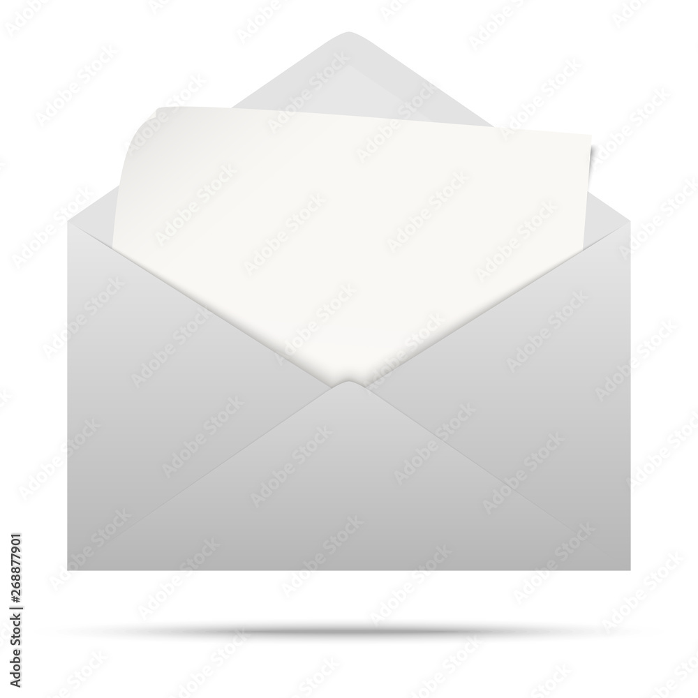 colored envelope with empty paper colored envelope with empty paper