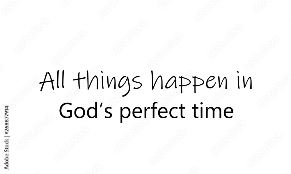 Fototapeta premium Christian quote, typography for print or use as poster, flyer or T shirt