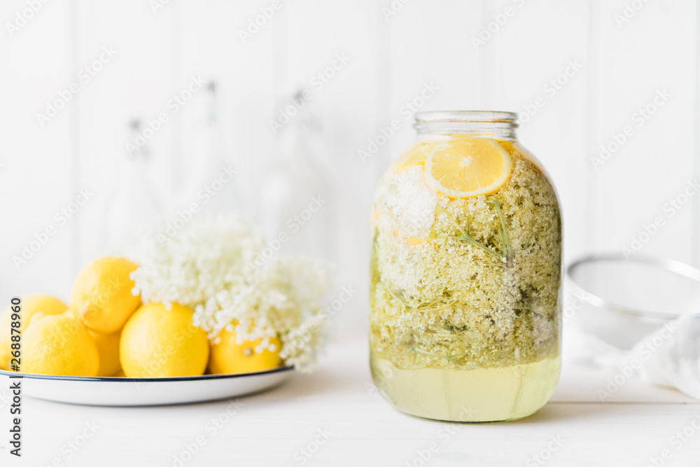 Elderflower cordial Elderflower cordial