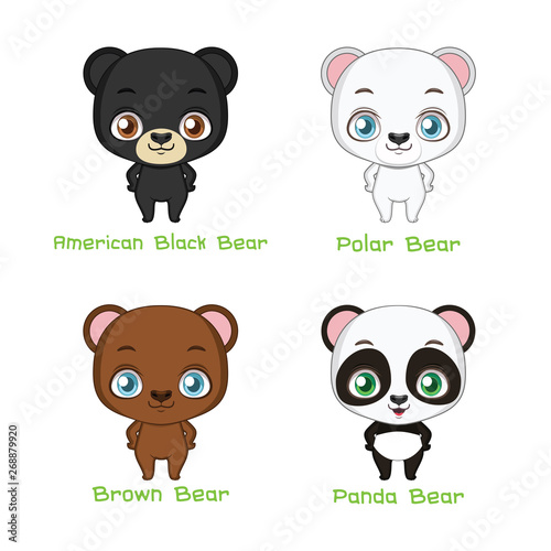 Set of bear species