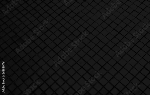 Beautiful closeup textures abstract tiles and black and white color glass pattern wall background and art wallpaper 