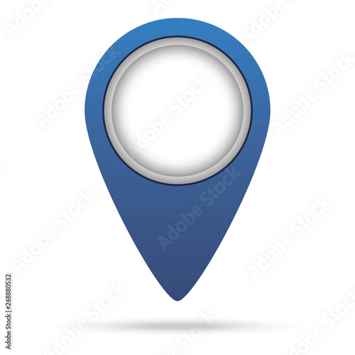 Free Download Map Pin Blue Colored Vector Illustration marker sign - GFXLoad