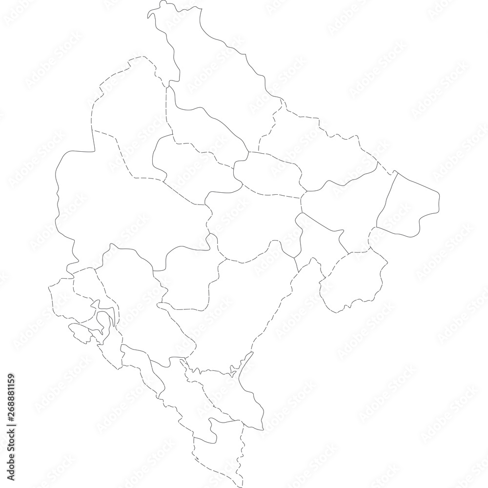 mappa montenegro