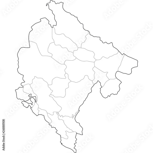 mappa montenegro