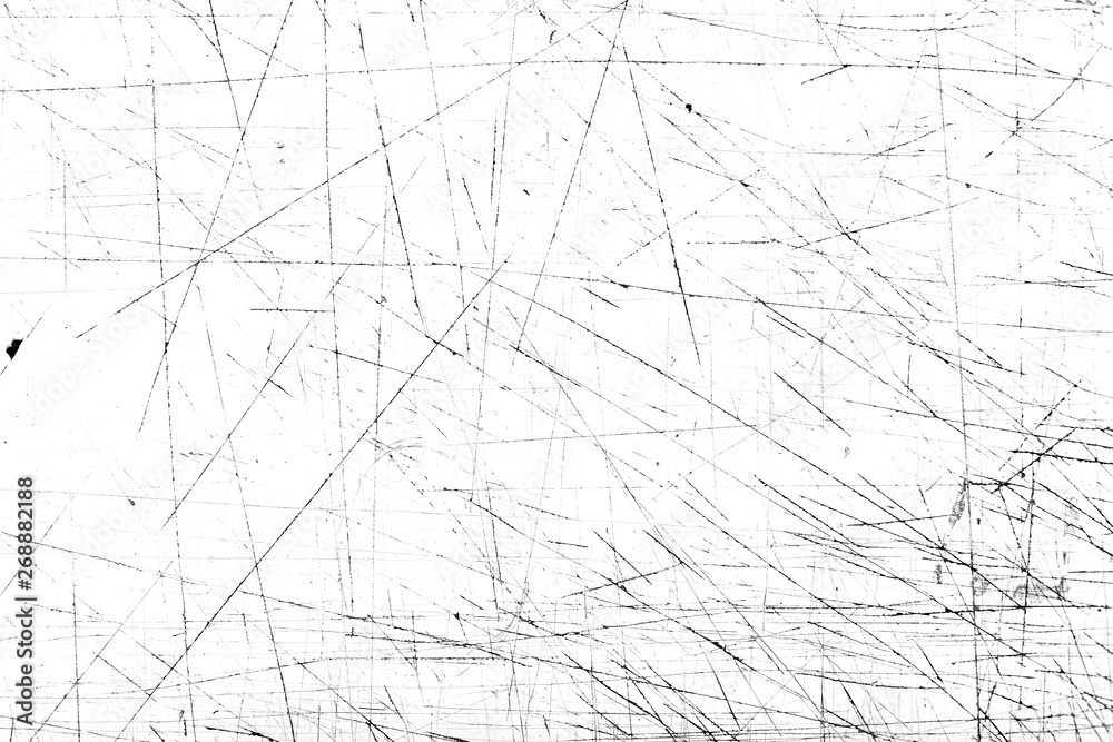 Scratches and dirt texture on white background - obrazy, fototapety, plakaty 