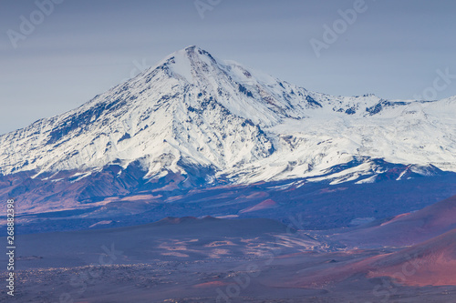 Mount Ostry Tolbachik  the highest point of volcanic complex on the Kamchatka  Russia.