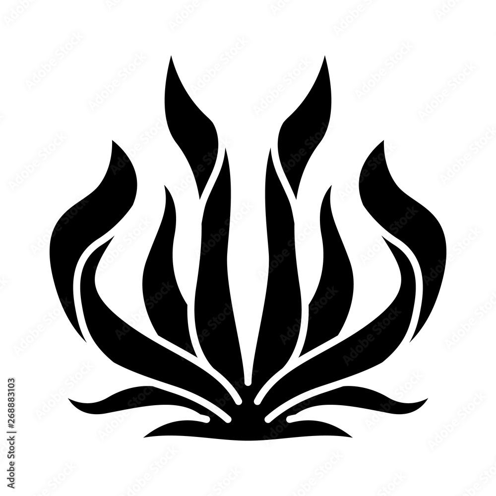 Century plant glyph icon