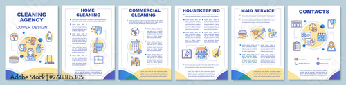Cleaning agency brochure template layout