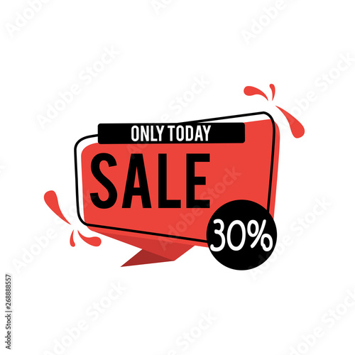 Special Discount 30% design label illustration vector