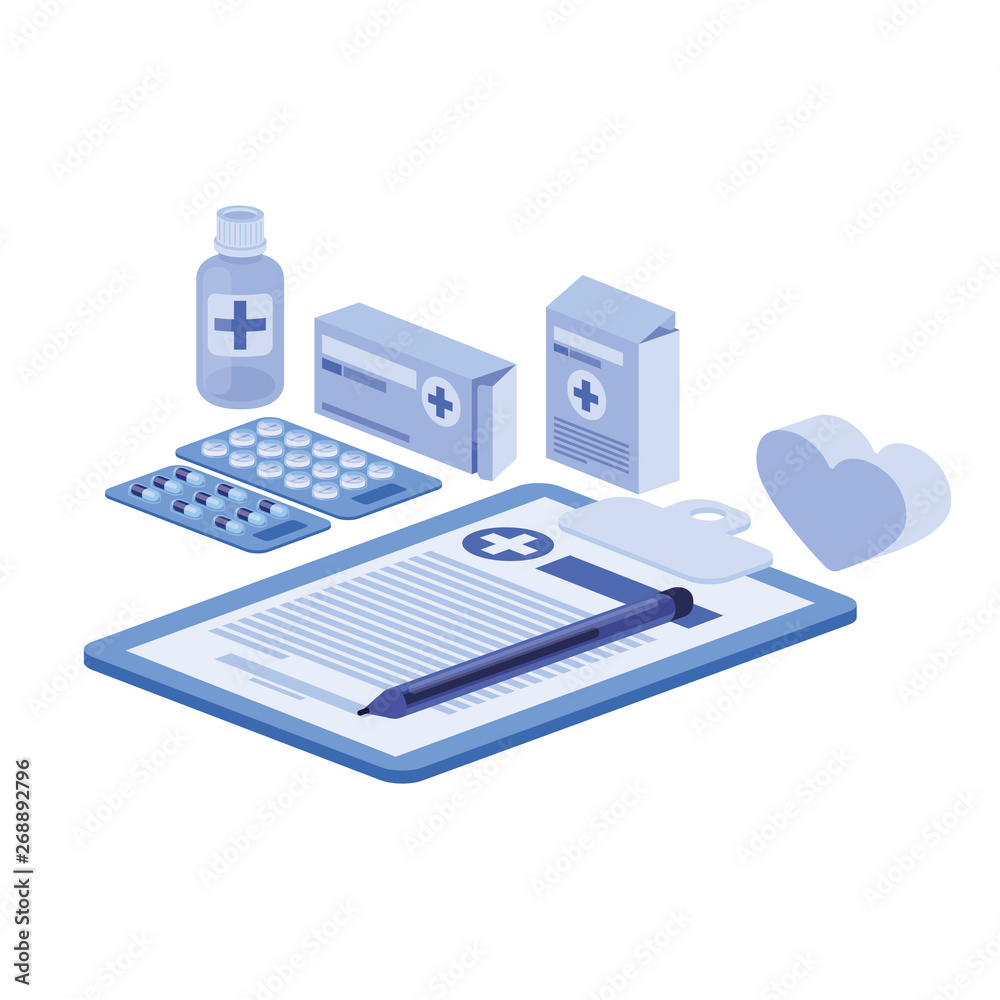 medicine drugs on white background medicine drugs on white background