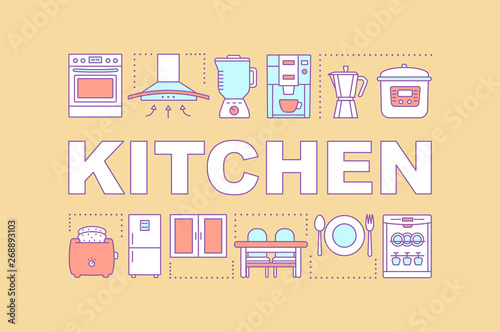 Kitchen word concepts banner