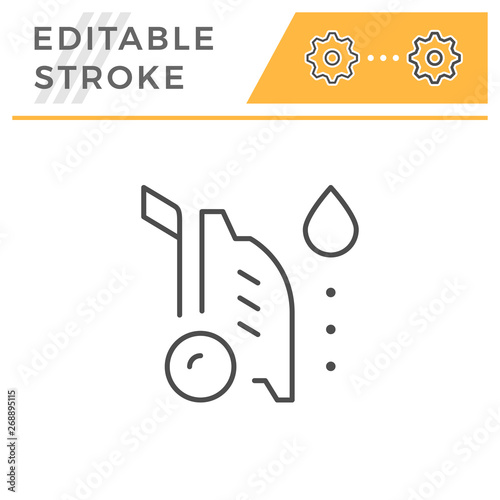 High pressure washer editable stroke line icon