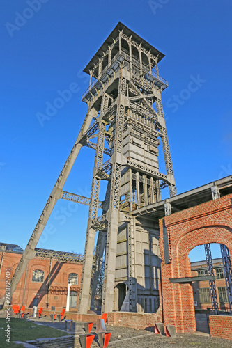Headframe of C-mine in Belgium