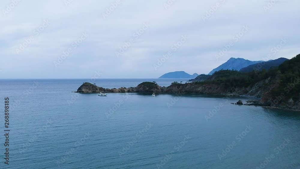 Beautiful bay and yachts Beautiful bay and yachts