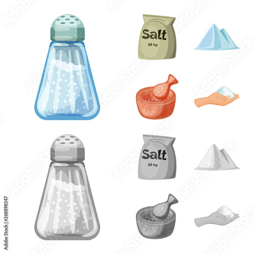 Vector illustration of cooking and sea logo. Collection of cooking and baking   stock vector illustration.