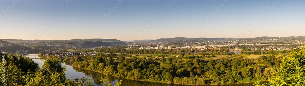 Koblenz-Panorama bei Sonnenaufgang