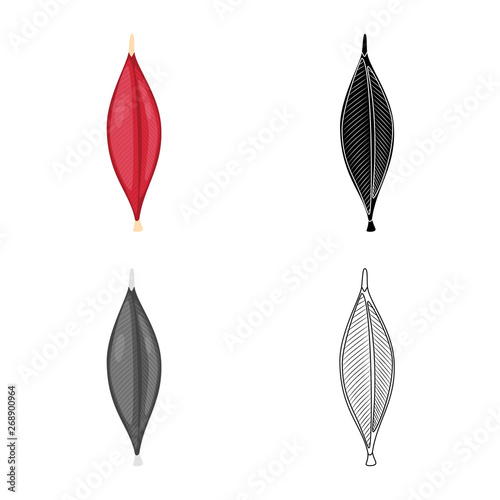 Vector illustration of fiber and muscular logo. Collection of fiber and body  stock symbol for web.