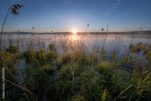 The Sun Behind the Torbeyevskoe Lake