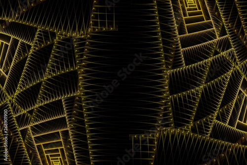 Beautiful fractal shapes illustration,