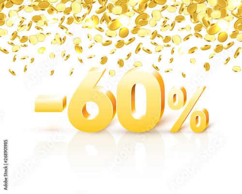 Big Discount, action with share discount percentage 60.