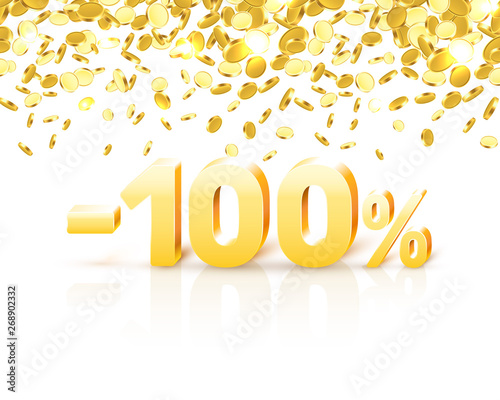 Big Discount, action with share discount percentage 100.
