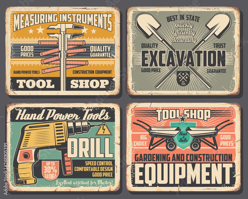 Home repair and construction work tools shop